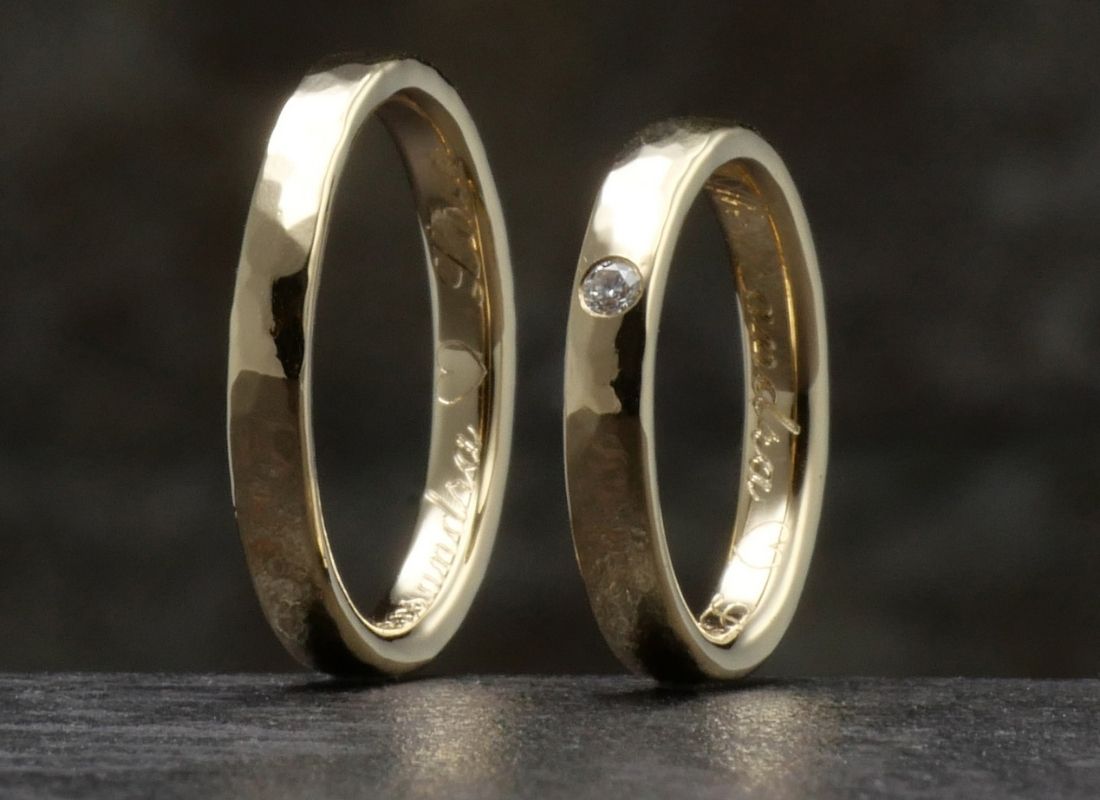 schöne Eheringe als Ergebnis von Eheringe selber schmieden