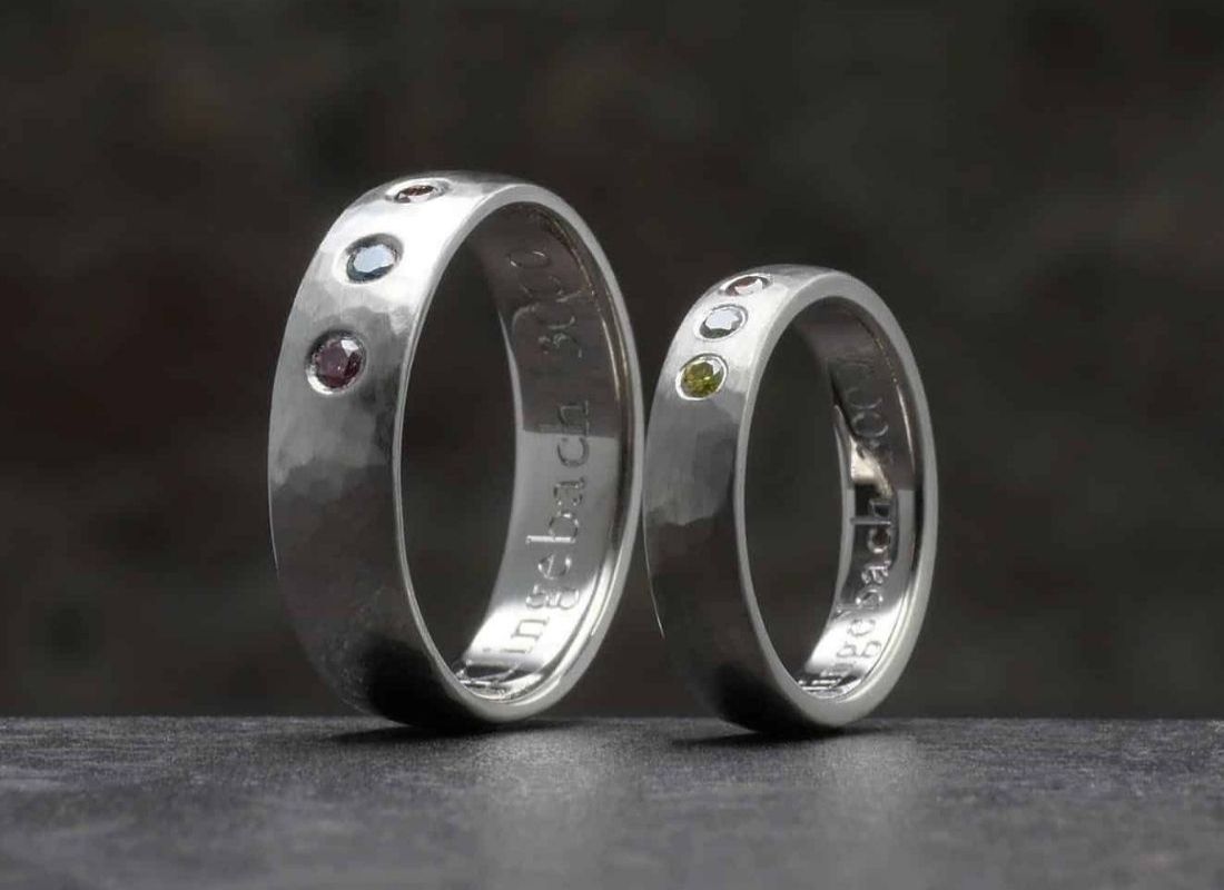 Eheringe nebeneinander nach Eheringe anfertigen lassen